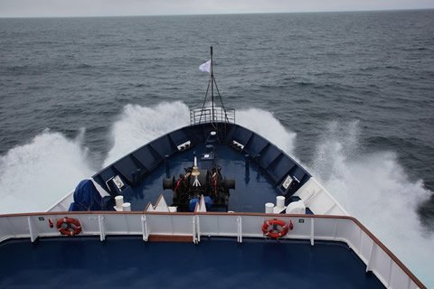 Stormy Seas in the Denmark Strait Denmark strait, stormy, Arctic, Students on Ice