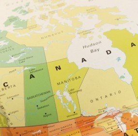 canada_map map of Canada
