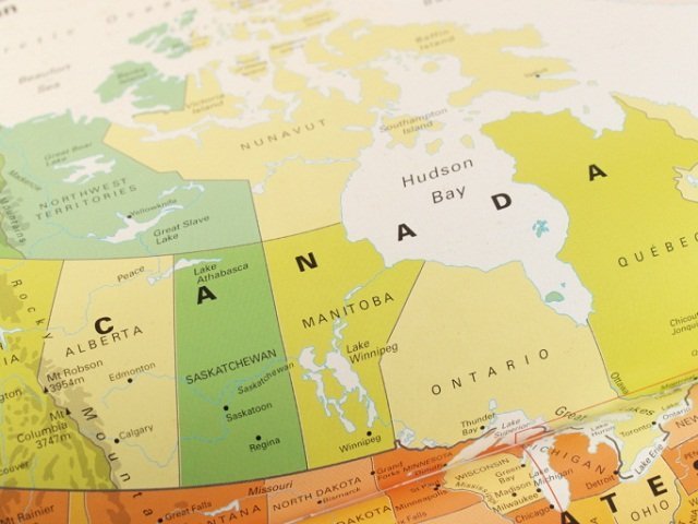 canada_map map of Canada