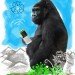cell, phone, recycle, gorilla, congo, e-waste, technology