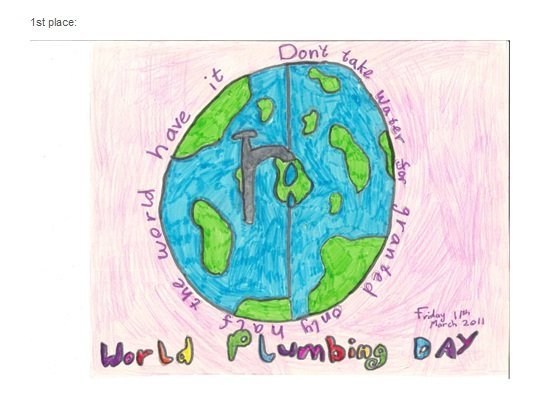 Last year's World Plumbing Day Contest winning poster
