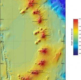 antarctic, underwater, volcanoes, discovered, british survey