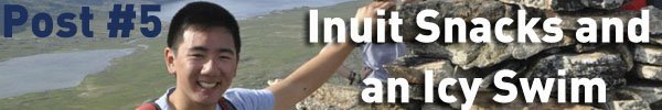 students on ice, inuit cuisine, polar bear swim
