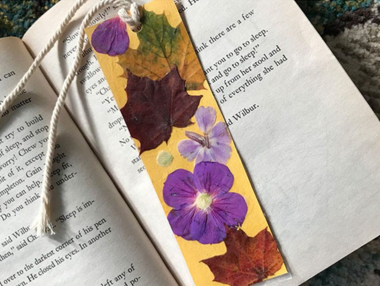 Eco-Activity: Pressed plant bookmarks