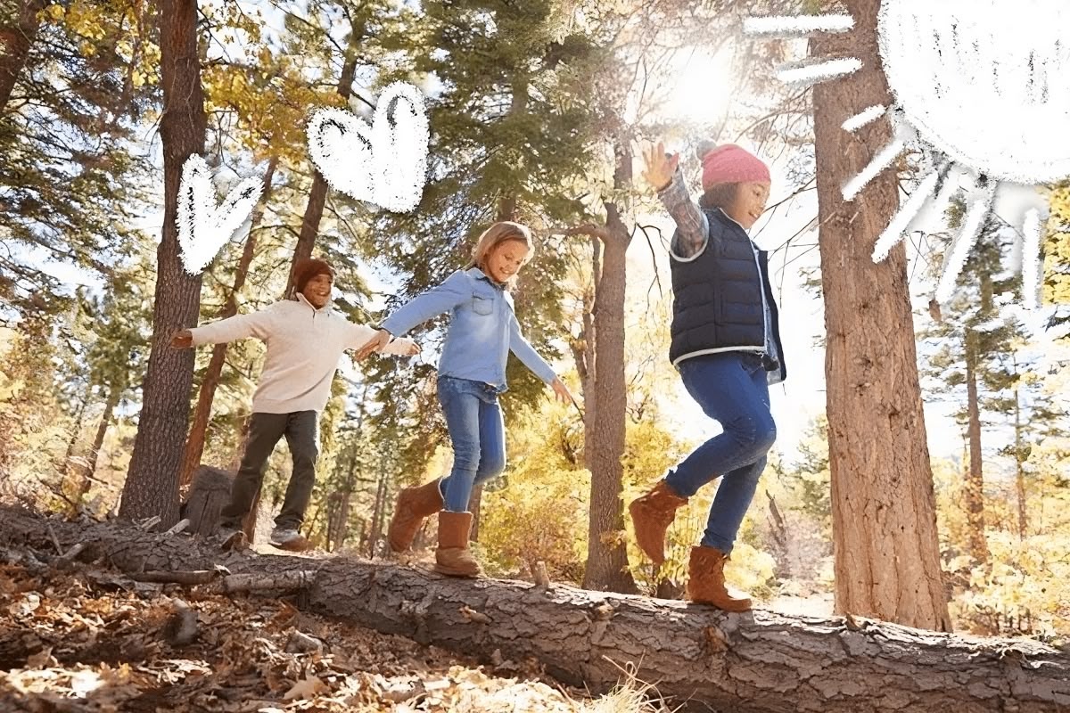 Earth Rangers in the forest