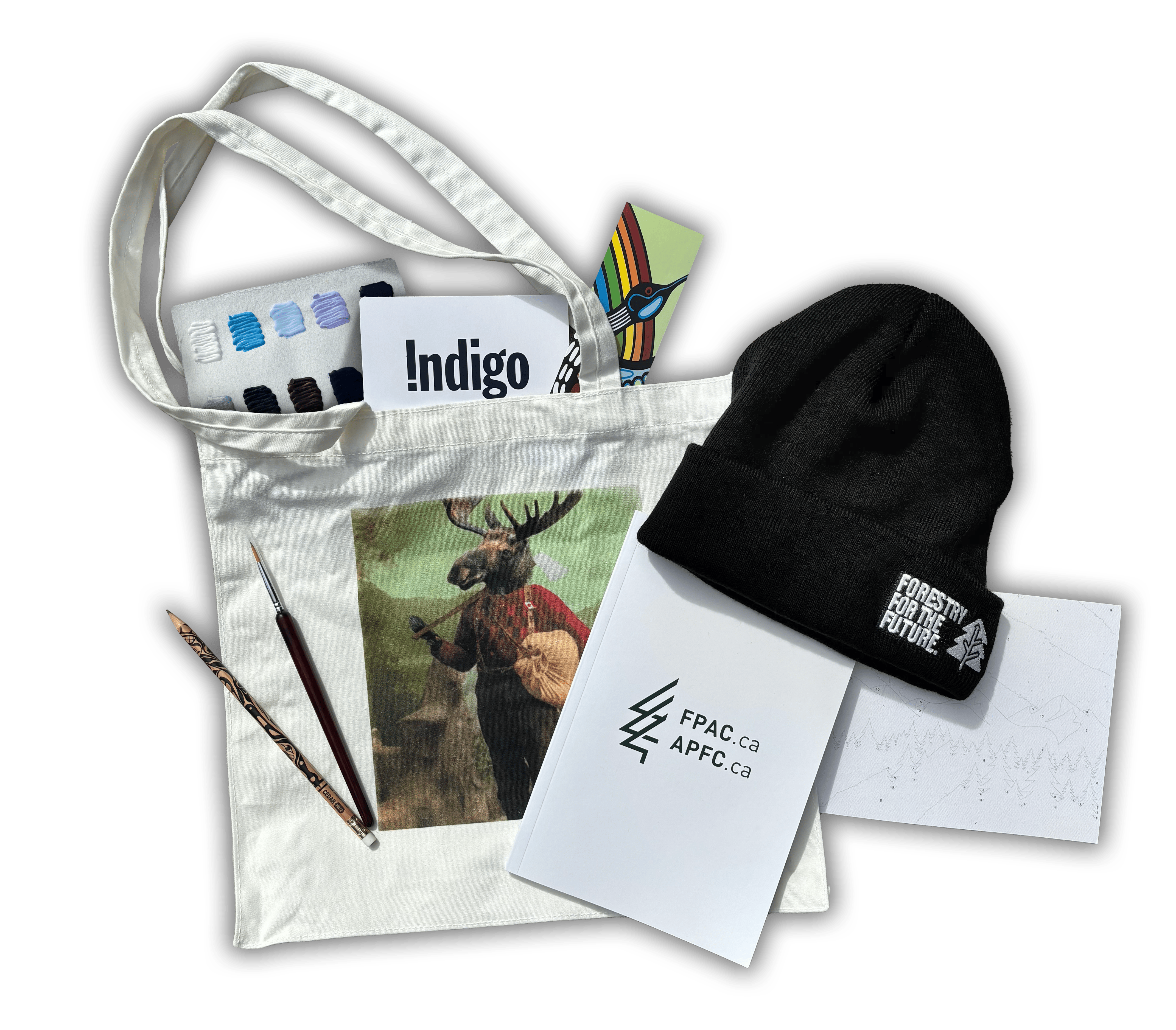 FPAC gift pack – dropshadowed – with paint