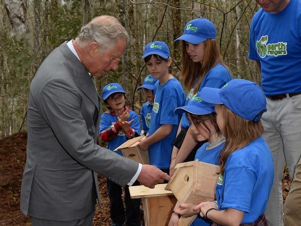 Earth Ranger kids with Prince Charles