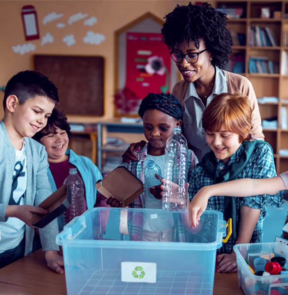 Teacher and Students Recycling Teacher and Students Recycling