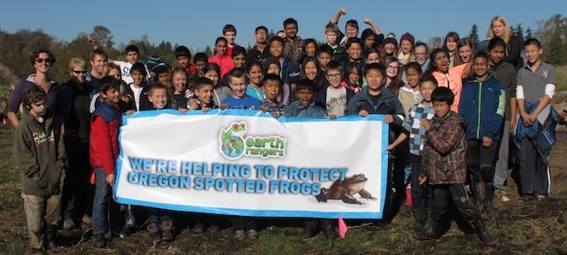Aldergrove kids helping with wetland conservation_frogs