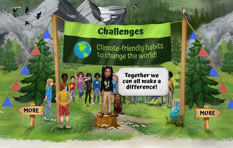 Challenges Screen In The Earth Rangers App Challenges Screen In The Earth Rangers App
