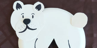 Paper Plate Polar Bear