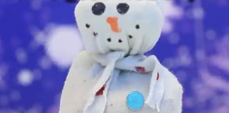 Sock snowman