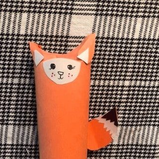 red-fox-craft-step7 Finally, glue your tail onto the back of your fox!