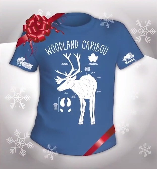 woodland caribou roots t-shirt
