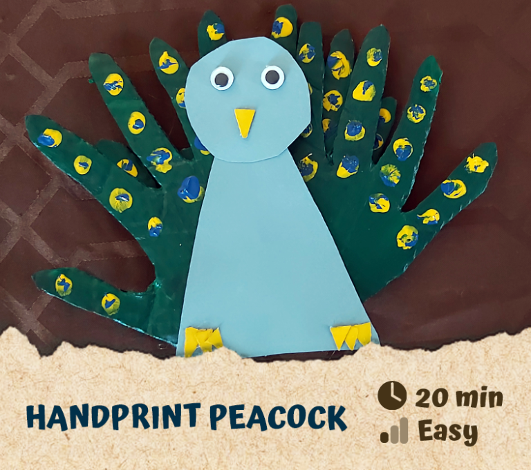 Handprint Peacock