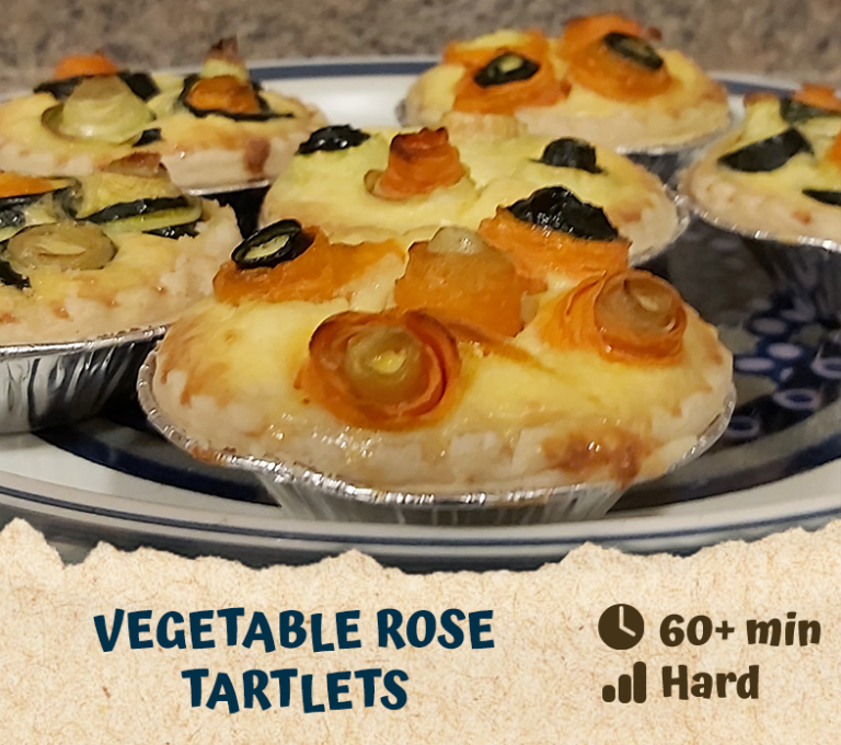 Vegetable Rose Tartlets
