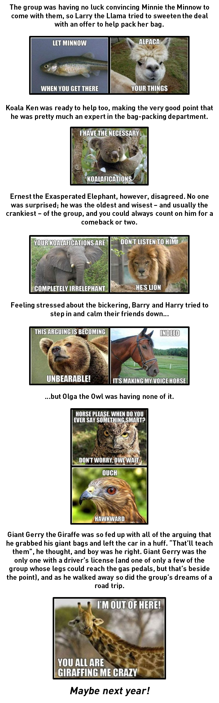 animal puns comic