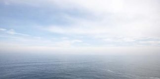 arial view ocean sky