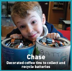 Chase recycling batteries