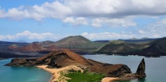 Bartolome islands pinnacle rock galapagos Island