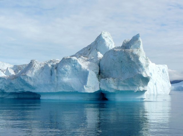 Greenland holds the second largest amount of ice in the world