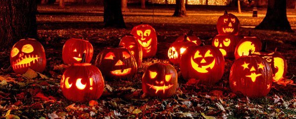 Lighted Halloween Pumpkins